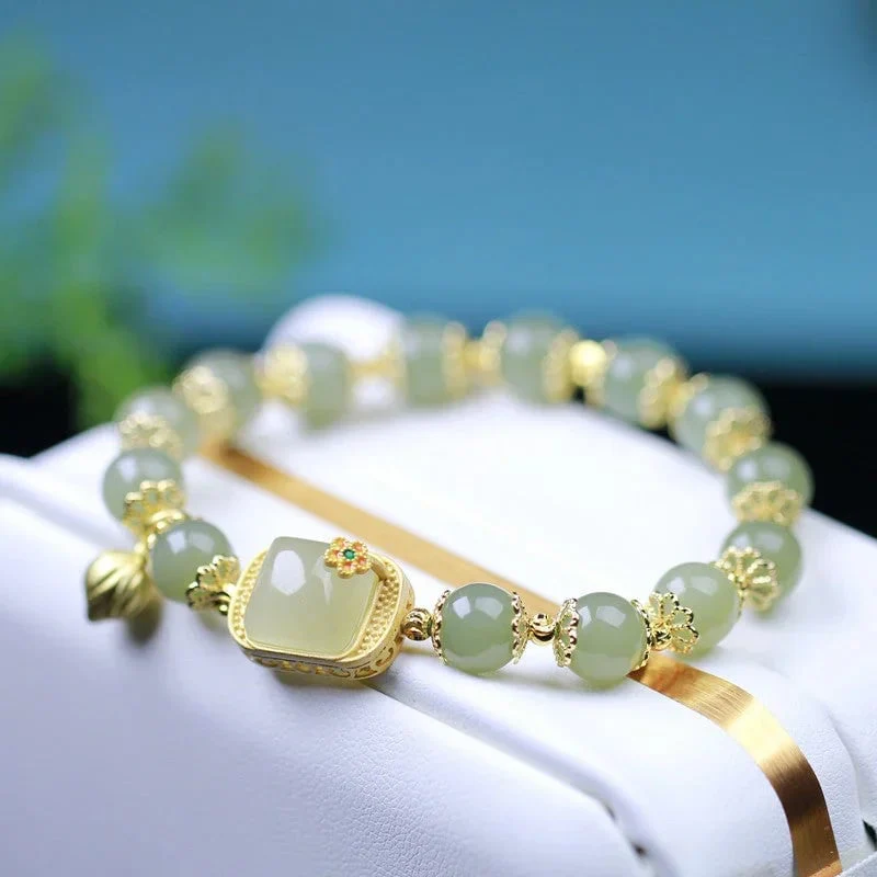 đ„ HOT SALE đ„Hotan Jade Beaded Bracelet - Image 7