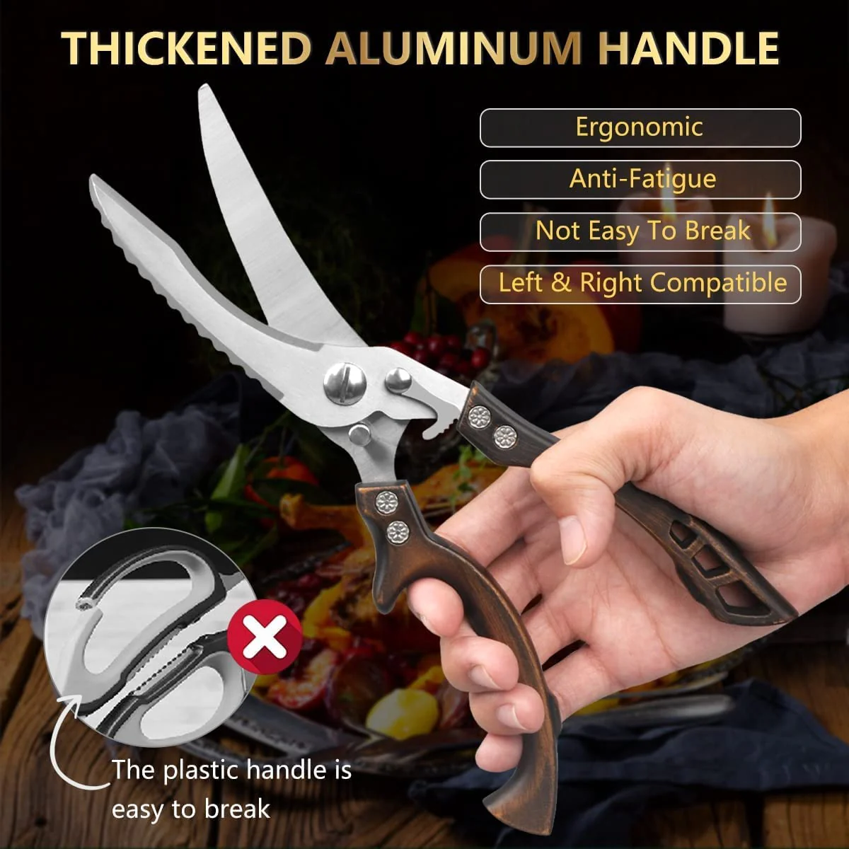 (🎅 HOT SALE NOW-48% OFF) -Heavy Duty Stainless Steel Bone-Cut Scissors - Image 2