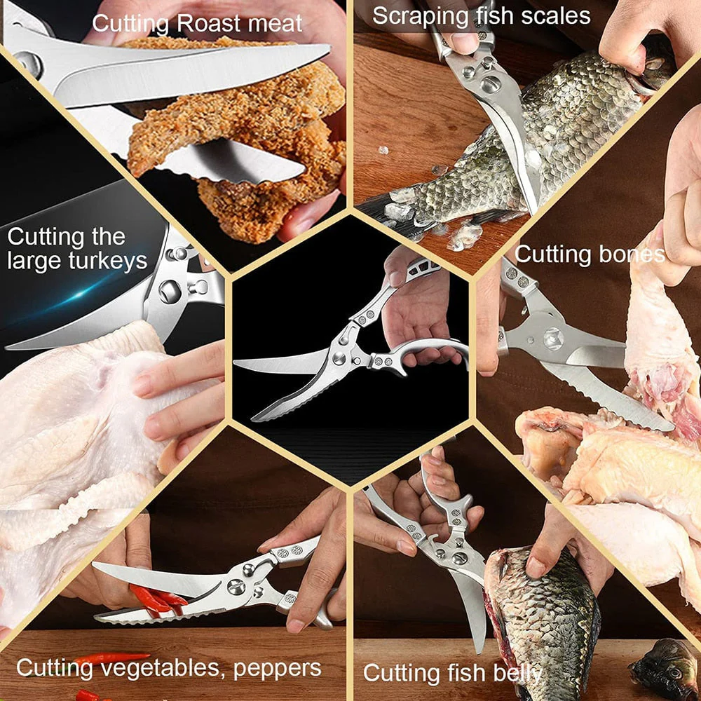 (🎅 HOT SALE NOW-48% OFF) -Heavy Duty Stainless Steel Bone-Cut Scissors - Image 4