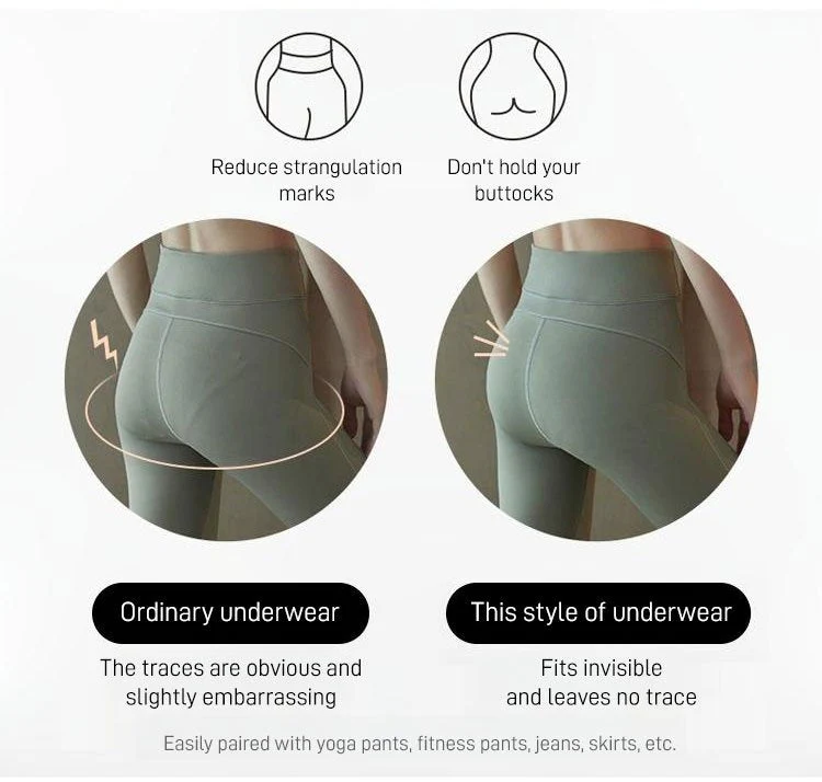 HIGH WAISTED TUMMY TUCK HIP LIFTING NO TRACE WORMWOOD ANTIBACTERIAL PANTIES - Image 4