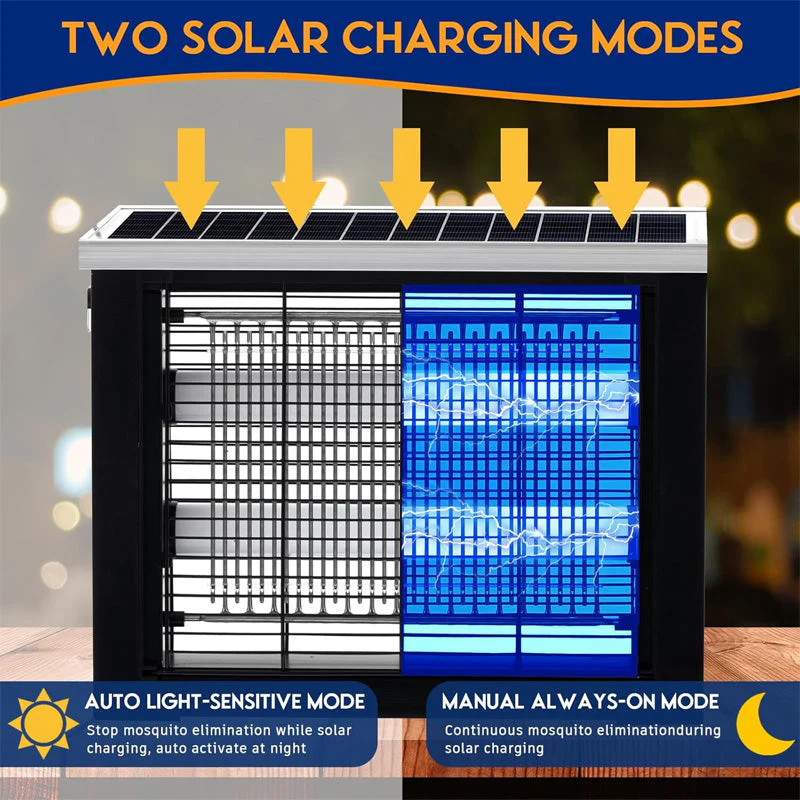 3500V High Powered Solar Bug Zapper for Indoor & Outdoor - Image 2