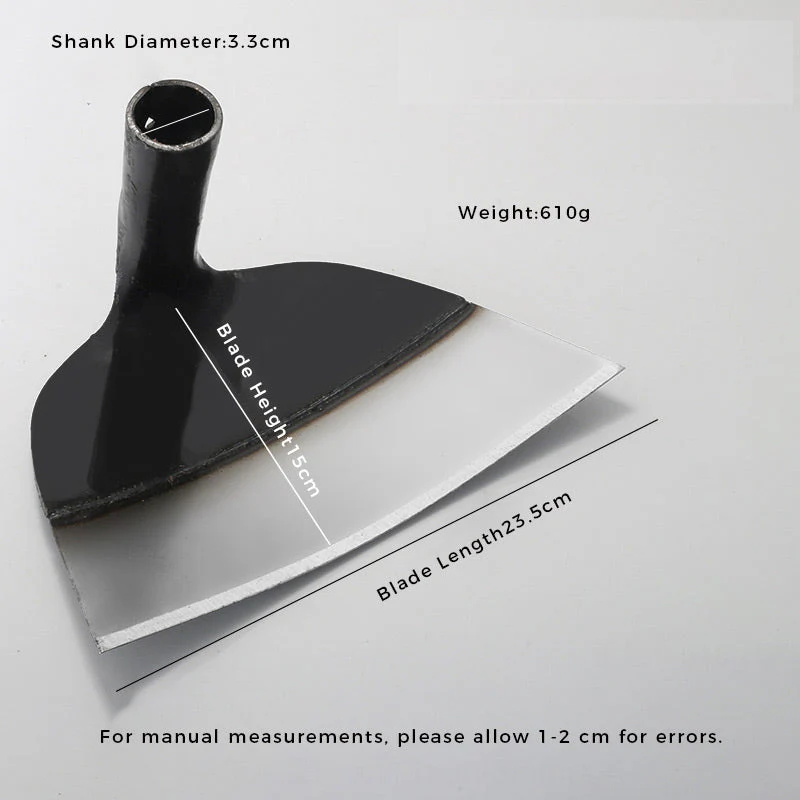 Heavy-Duty Steel Farm Gardening Weeding Hoe Head - Image 11