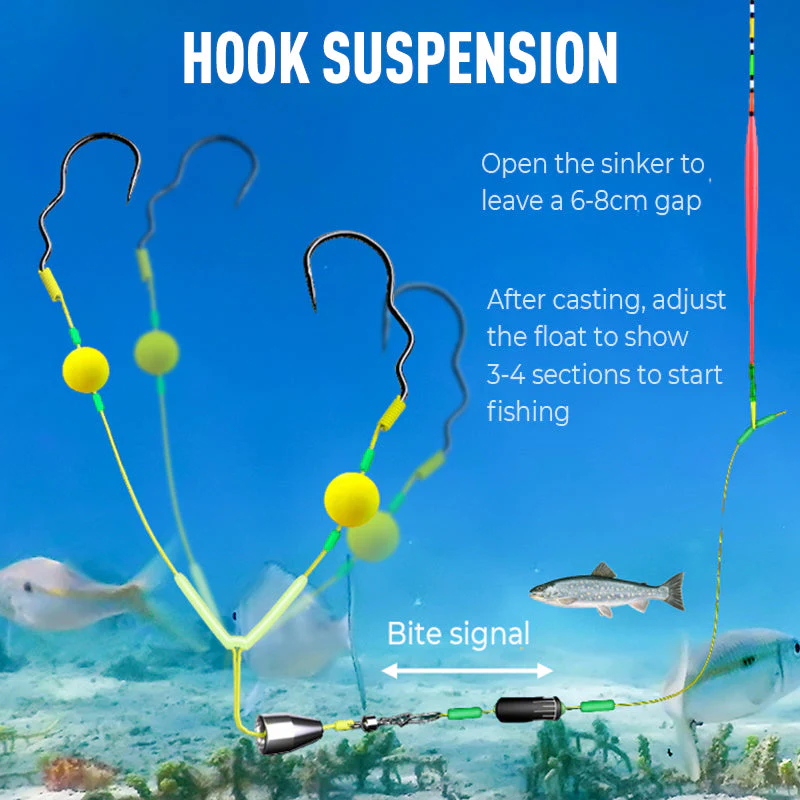 đ„đ„Buy 3 Get 2 Free đReverse Bottom Fishing Rig Hook - Image 4