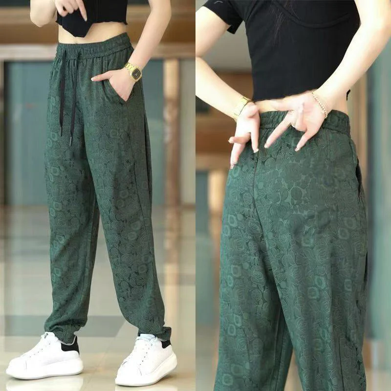 ✈️Free shipping when you buy 2✈️Ice Silk Boho Printed Drape Pants - Image 3