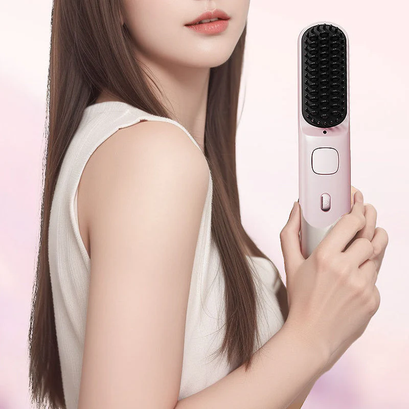 Portable Wireless Charging Hair Straightening Comb - Image 3