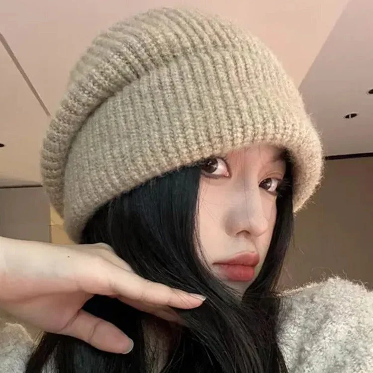 Korean Style Knitted Hat - Image 6
