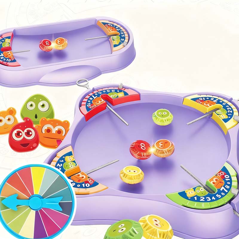 Kids' 4-Player Battle Spinning Top Toy Set - Image 4
