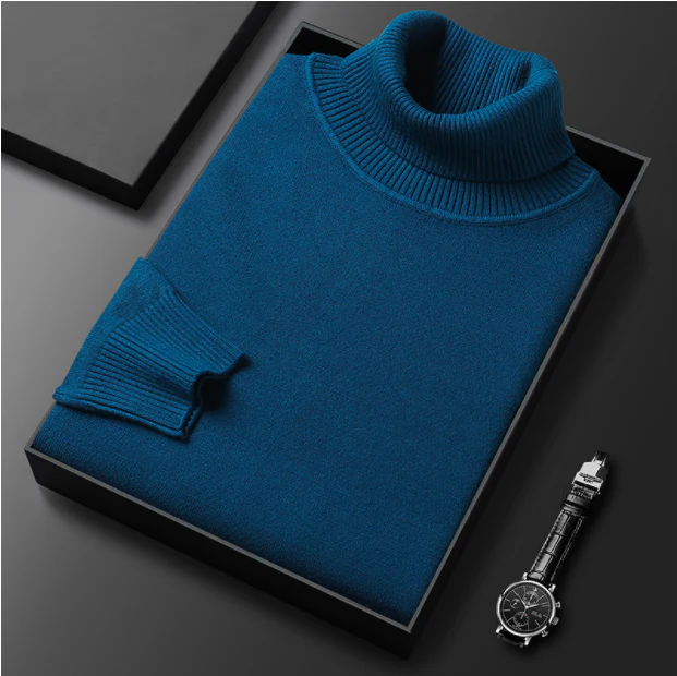 Men's Solid Color Premium Cashmere Sweater - Image 6