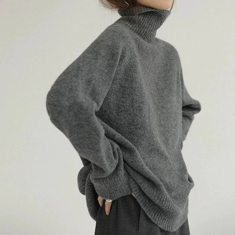 🔥HOT SALE 🔥Women's Loose Fit Turtleneck Sweater - Image 3