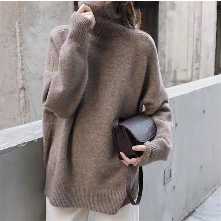 🔥HOT SALE 🔥Women's Loose Fit Turtleneck Sweater - Image 4