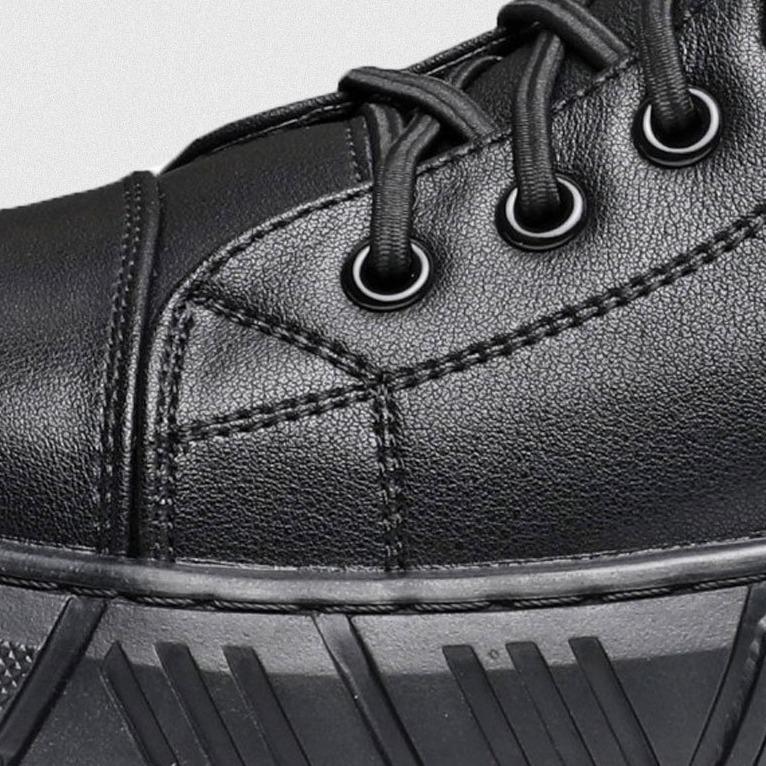 Black Warm Leather Boots - Image 15