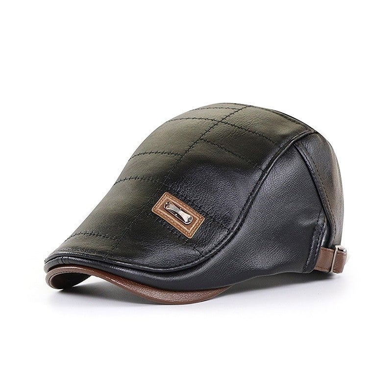 New Fashion Leather Beret - Image 4
