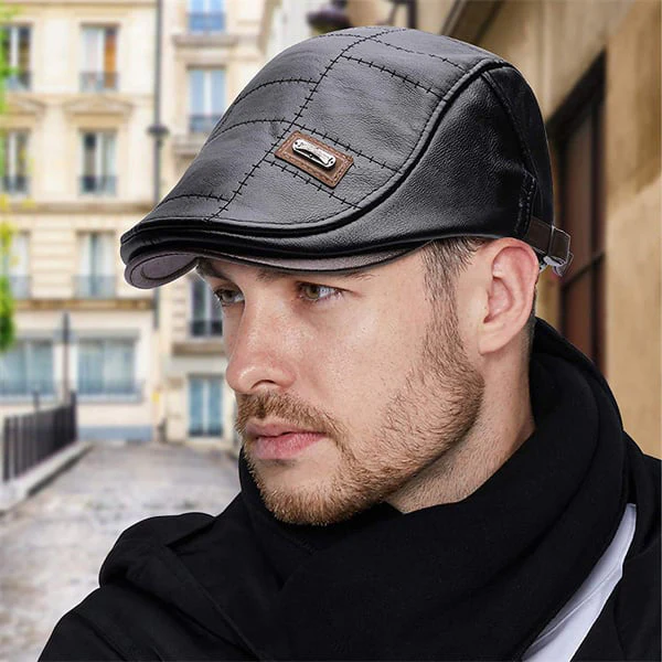 New Fashion Leather Beret - Image 7