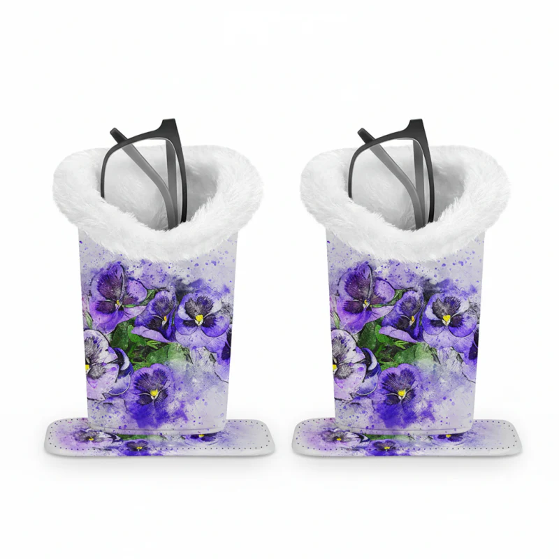 Magnetic Printed Eyeglass Holder with Plush Lining - Image 20