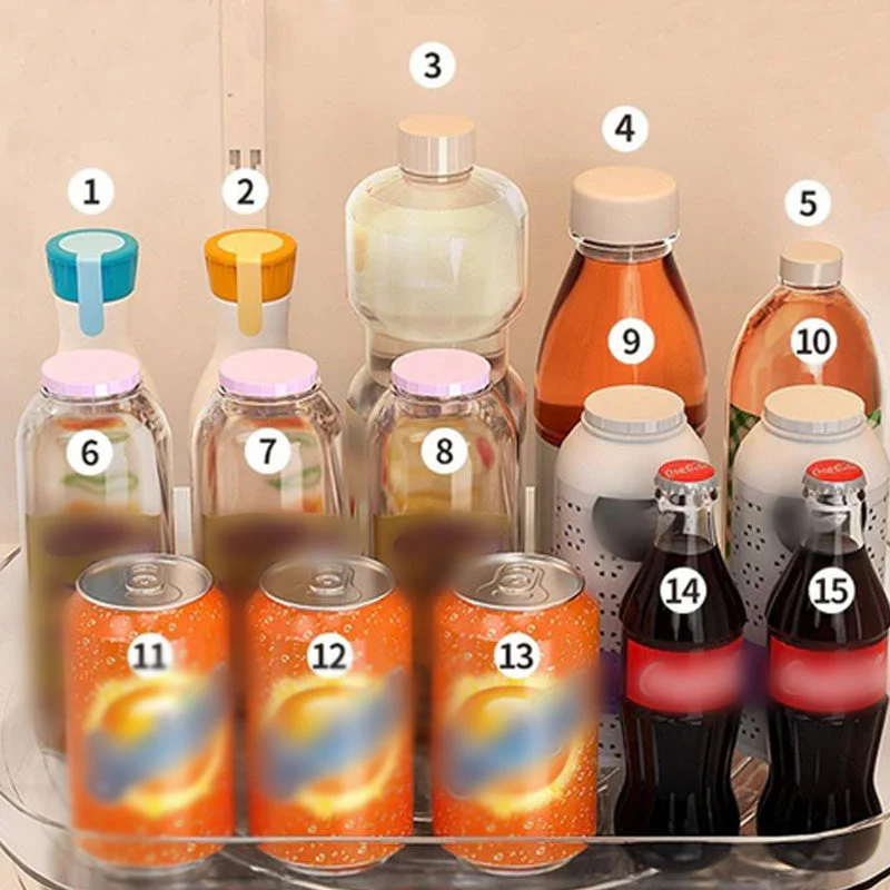 Multifunctional Clear Rotating Organizer for Kitchen - Image 2