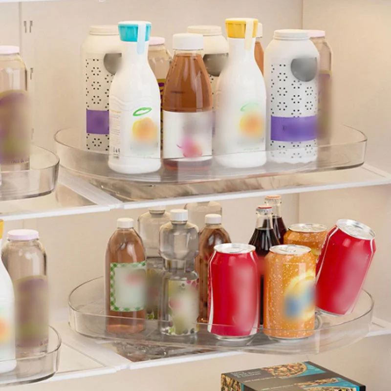 Multifunctional Clear Rotating Organizer for Kitchen - Image 5