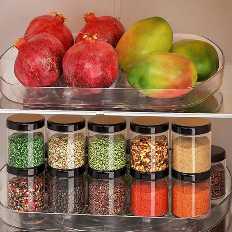 Multifunctional Clear Rotating Organizer for Kitchen - Image 6