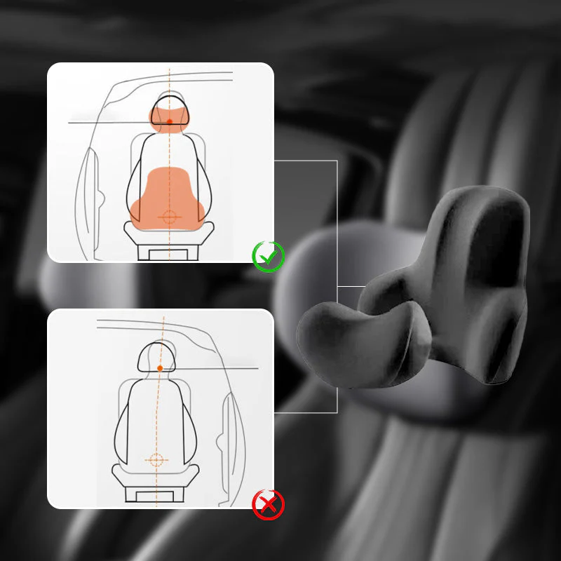 Memory Foam Headrest & Lumbar Support for Car Seat - Image 2