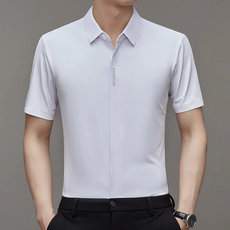 Men's Ice Silk Quick-drying Business Shirt - Image 3