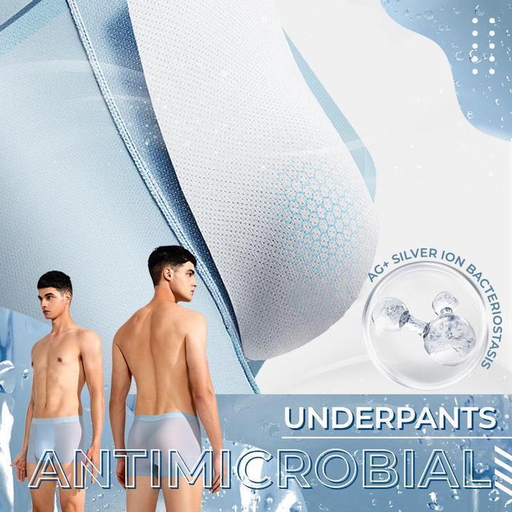 Men's Ice Silk Boxer Shorts Underwear - Image 8