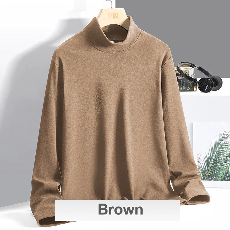Ideal Gift - Men's Crew Neck Warm Solid Color Base Layer - Image 13