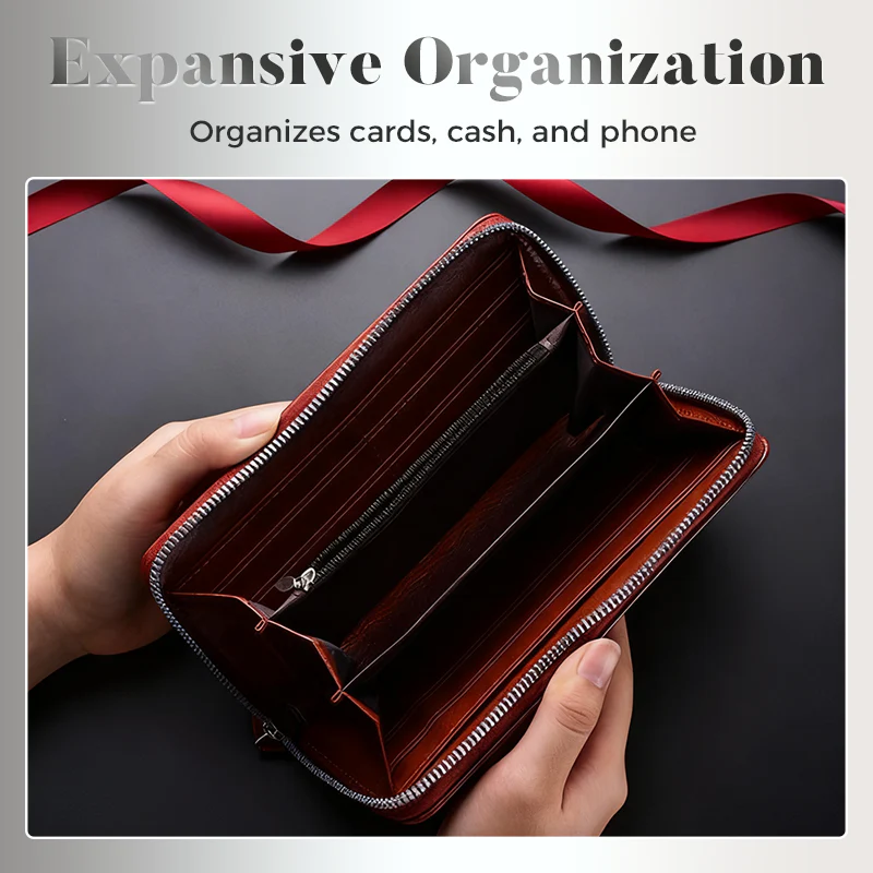 Men’s PU Leather Wallet with Wrist Strap - Image 3