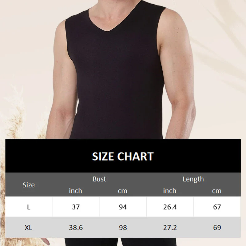 Men's Seamless Solid Color Thermal Vest - Image 8