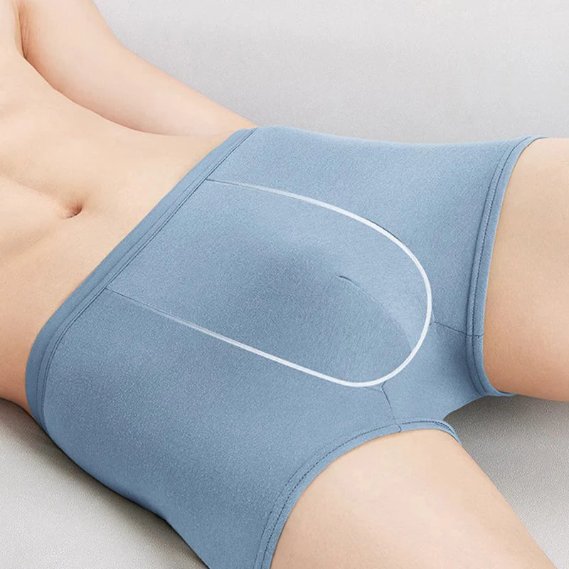 Men's Solid Soft Breathable Boxer Briefs - Image 4