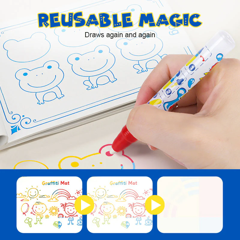 80x60cm Mess-Free Water Doodle Mat Toddler Toy - Image 3