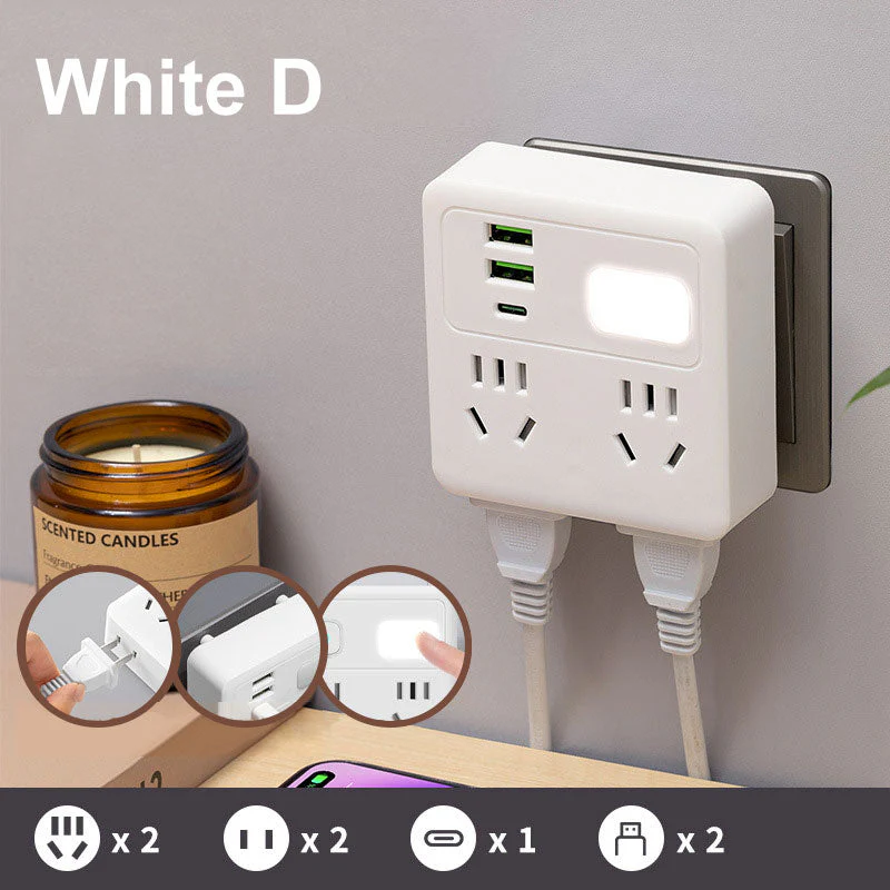 Multi-Function Socket Converter with Night Light - Image 12