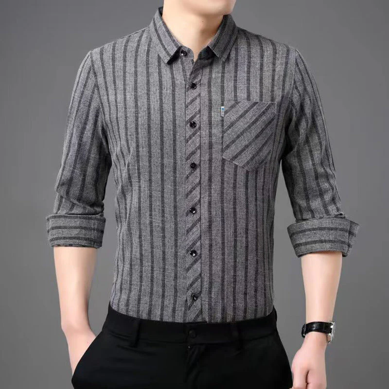 🎁Hot Sale 50% OFF⏳Men's Casual Stripe Shirt - Image 11