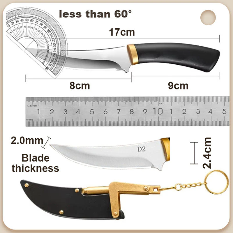 Multipurpose Outdoor Portable Fruit Knife with Sheath - Image 8