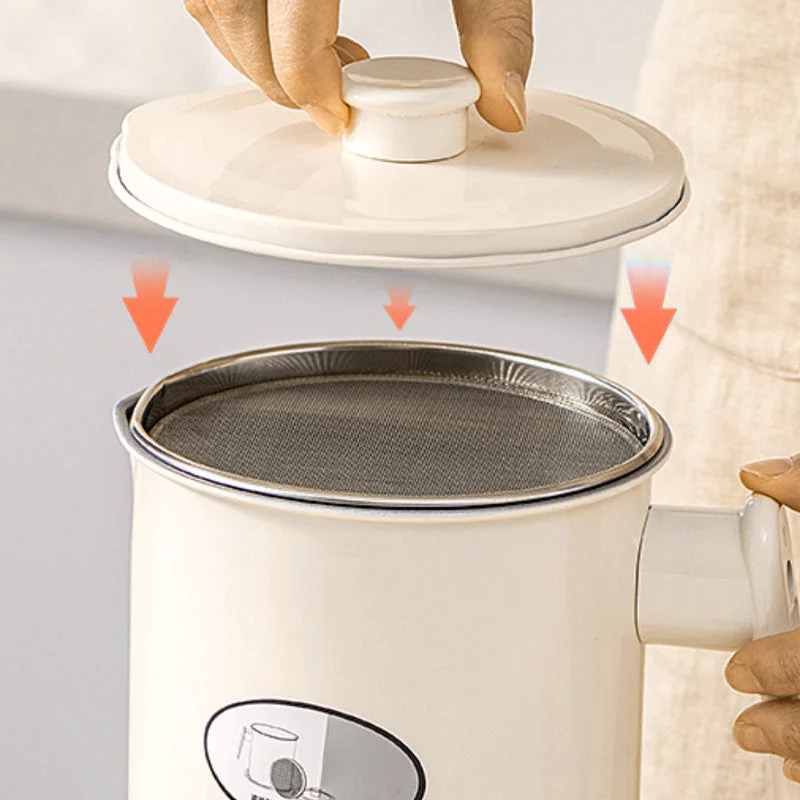 🎅Pre-Christmas Special🎄Multifunctional Deep Fryer Pot And Grease Container With Strainer - Image 7