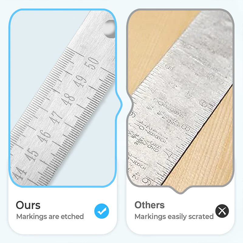 Multifunctional Portable Self-Defense Stainless Steel Ruler - Image 5