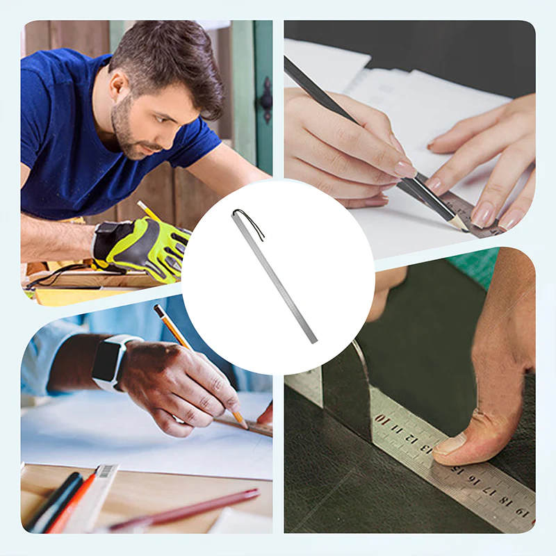 Multifunctional Portable Self-Defense Stainless Steel Ruler - Image 8
