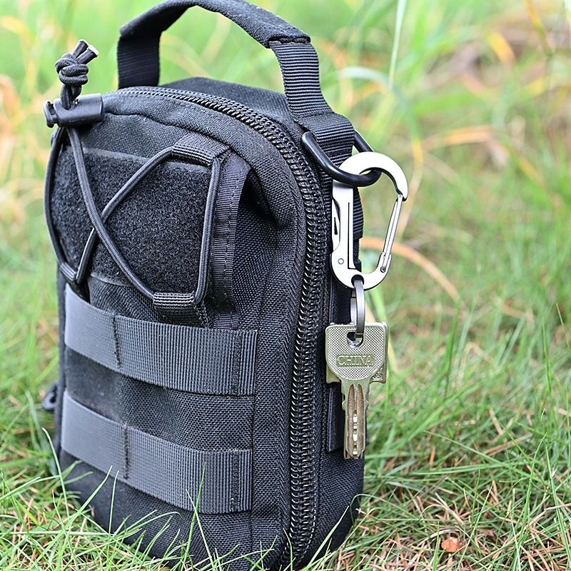 Multifunctional Titanium Keychain Carabiner With Pocket Knife - Image 13