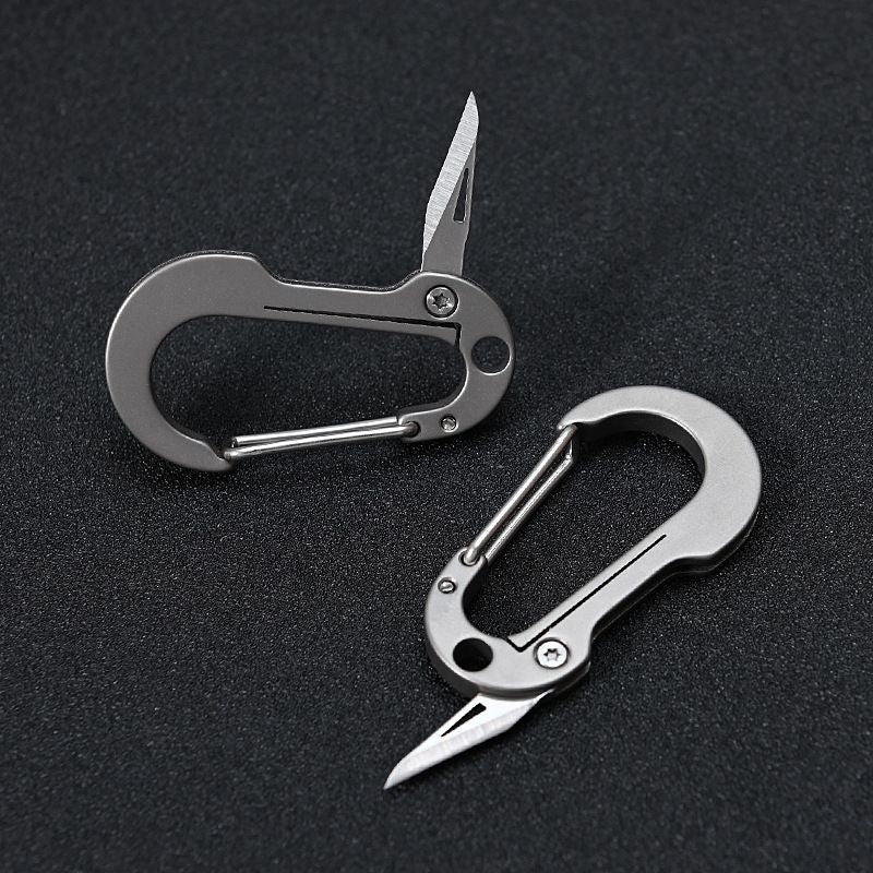 Multifunctional Titanium Keychain Carabiner With Pocket Knife - Image 16