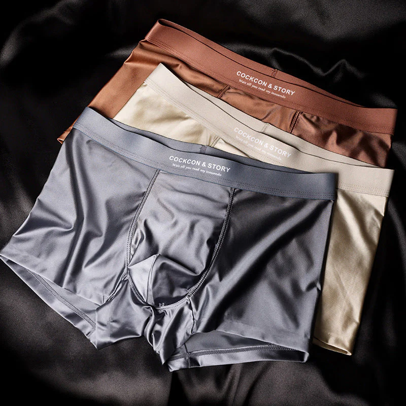 🔥BUY 2 GET 10% OFF🔥Men's Satin Ice Silk Briefs - Image 3