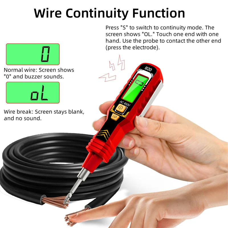 ⌛limited-time 30% off🔥Non-Contact Voltage Tester with LCD Display - Image 2