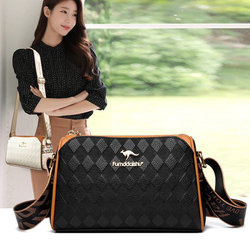 🎊Christmas Pre-sale-40% Off🎊Fashion Diamond Pattern Large Capacity 3-Layer Crossbody Bag - Image 5