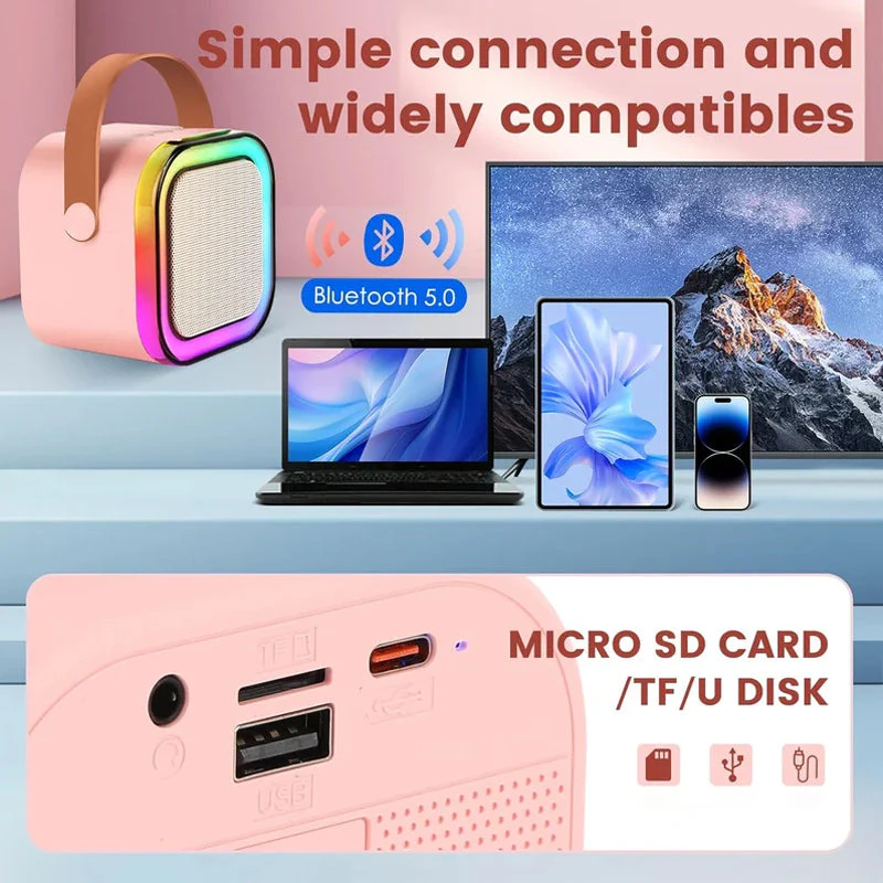 🔥Last Day Promotion 49% OFF -🎁Mini Karaoke Machine with Wireless Microphones - Image 6