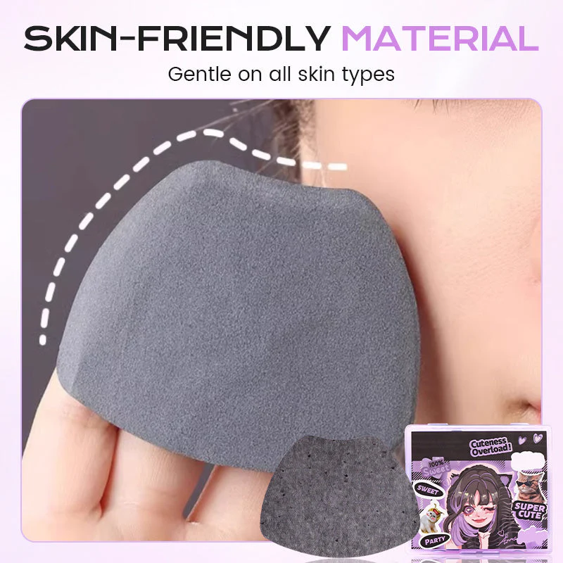 Oil-Absorbing Paper with Powder Puff - Image 4