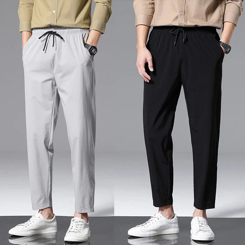 Breathable Ice Silk Drape Casual Pants - Image 4