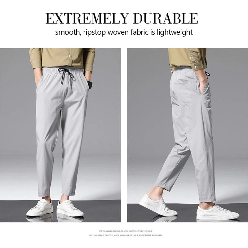 Breathable Ice Silk Drape Casual Pants - Image 5