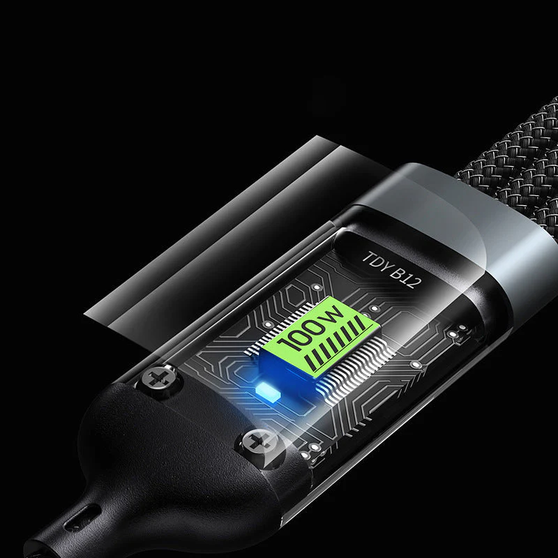 🔥Transparent Luminous 3-in-1 Super Fast Charging Cable - Image 3