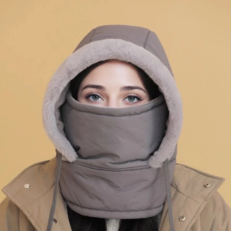 🍂Autumn Promotion 50%💕Plush-lined Thickened Thermal Hat with Face Mask for Men and Women - Image 10