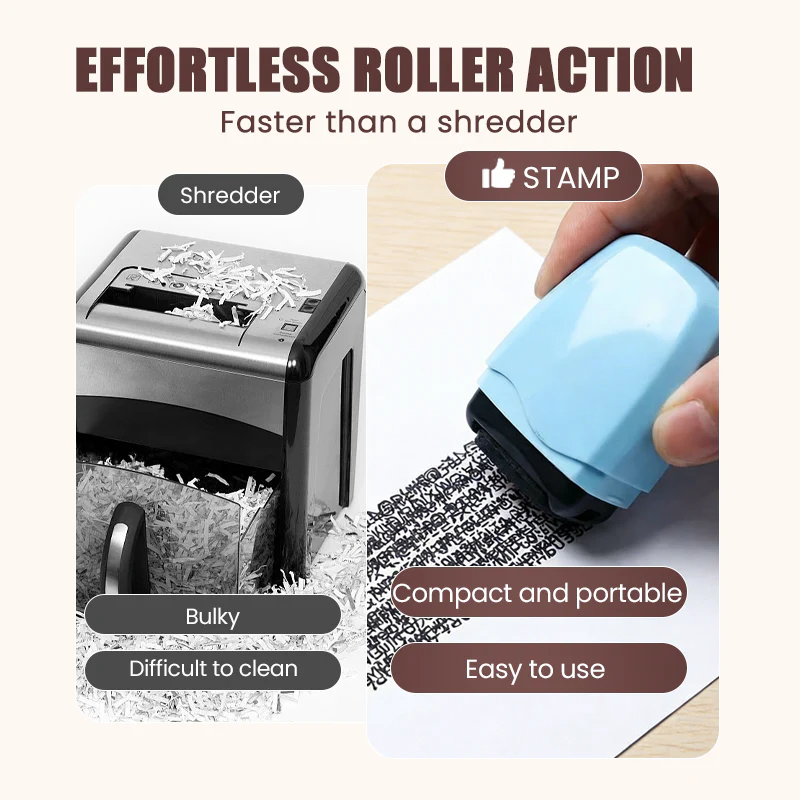 Privacy Protection Roller Stamp - Image 7