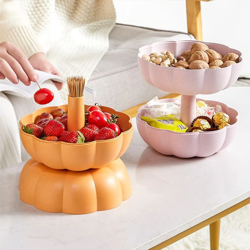 Double Layer Pumpkin Fruit Plate - Image 4