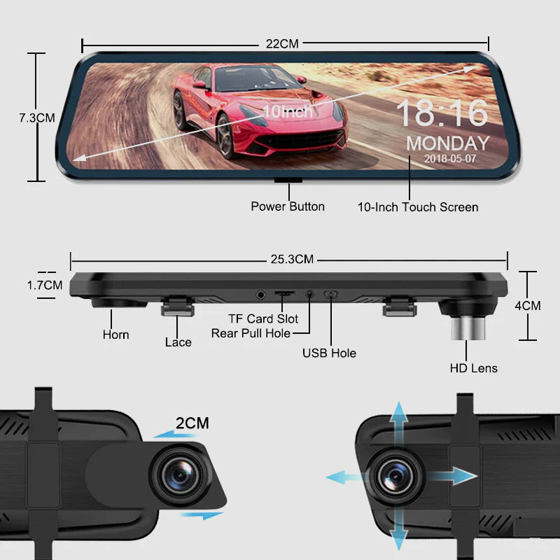 🔥Hot Sale 50%🔥10" HD Multi-Function Touch Screen Car Recorder ✈ Free shipping🔥 - Image 9