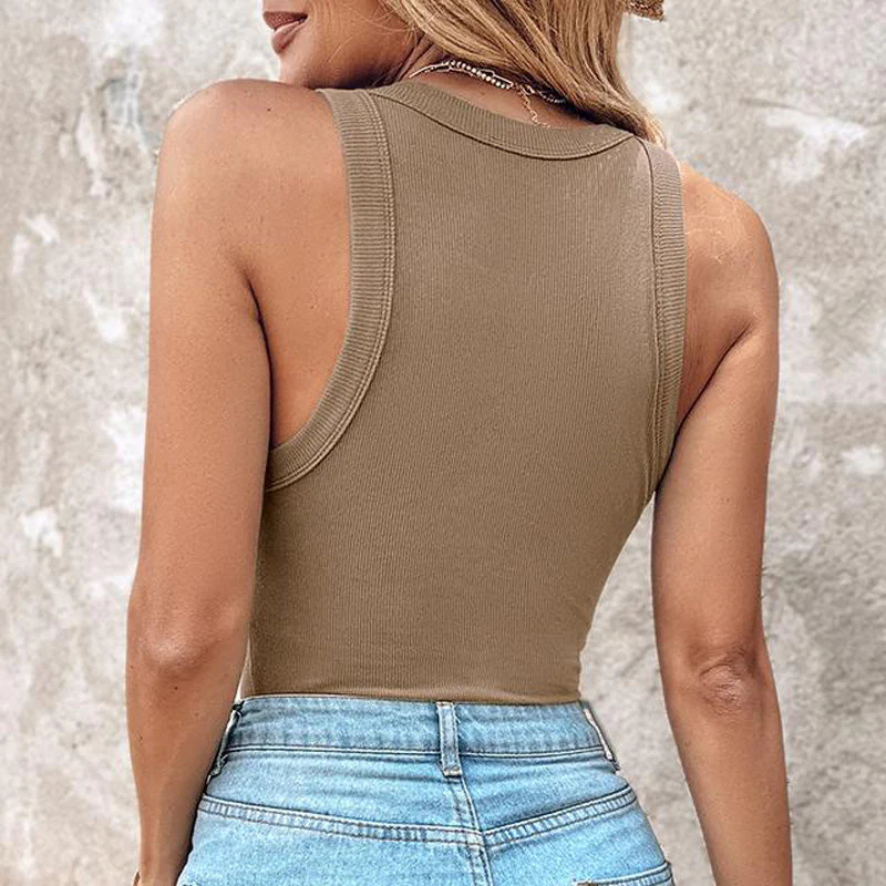 🔥HOT SALE 49% OFF🔥Women's Ribbed Tank Top with Shelf Bra - Image 5